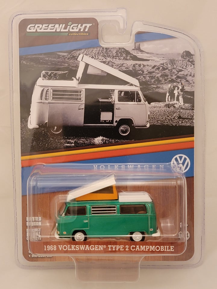 Greenlight 1/64 Volkswagen Type 2 (T2B) 1978 - Série Great Outdoors - Chase (NG76)